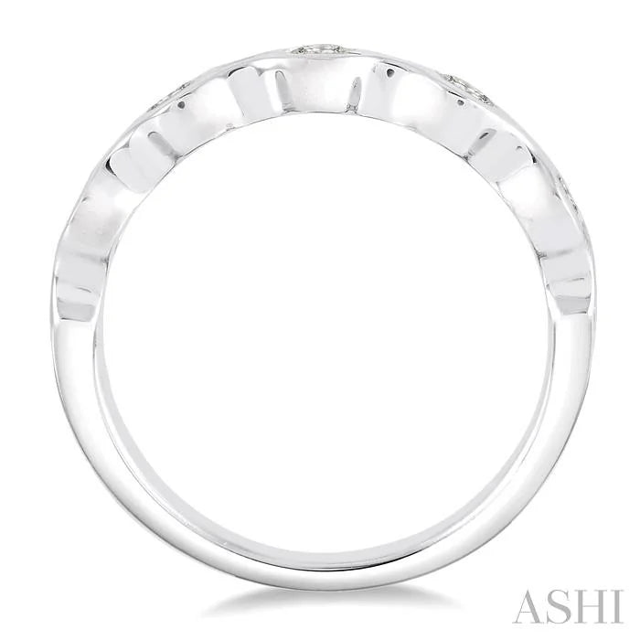 Round Shape Stackable Diamond Wedding Band