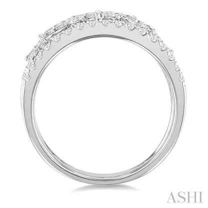 Double Row Diamond Fashion Ring