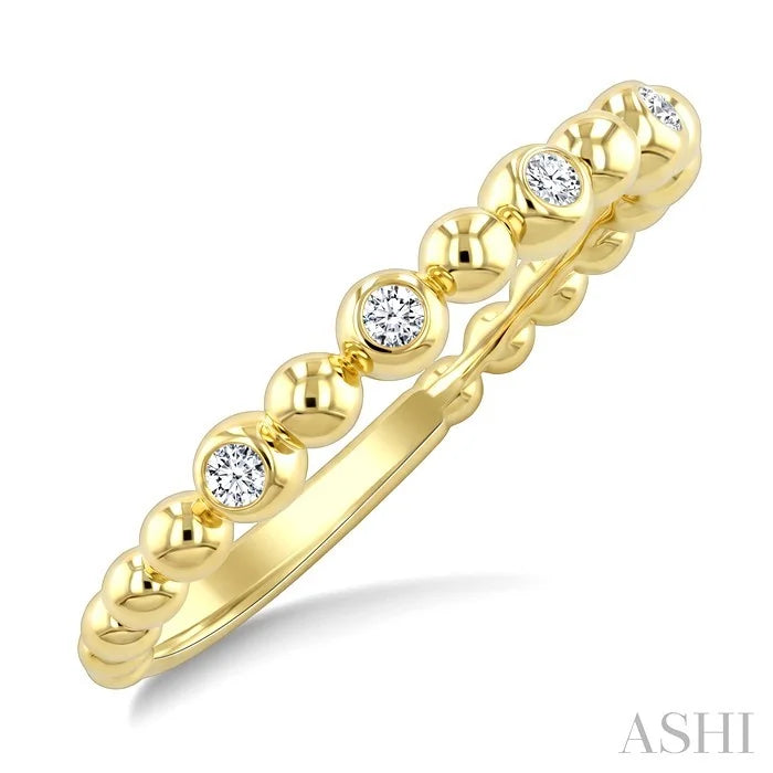 Bead Bijoux Bezel Set Diamond Fashion Ring