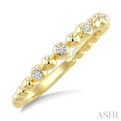 Bead Bijoux Bezel Set Diamond Fashion Ring