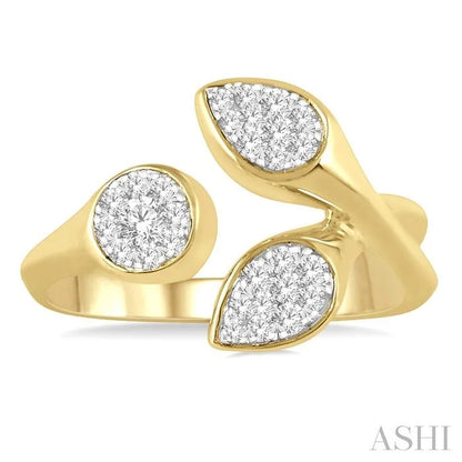 Mixed Shape Lovebright Diamond Fashion Open Ring