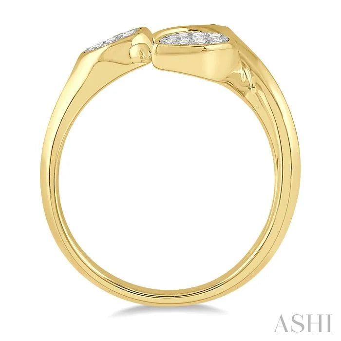 Mixed Shape Lovebright Diamond Fashion Open Ring