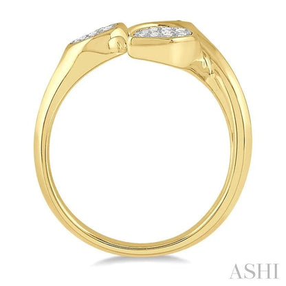 Mixed Shape Lovebright Diamond Fashion Open Ring