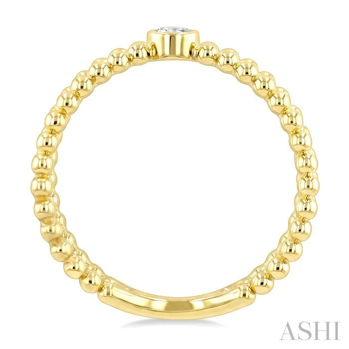 Bead Bijoux X-Wrap Bezel Diamond Fashion Ring