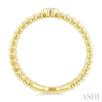 Bead Bijoux X-Wrap Bezel Diamond Fashion Ring