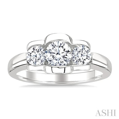 3 Stone Diamond Fashion Ring