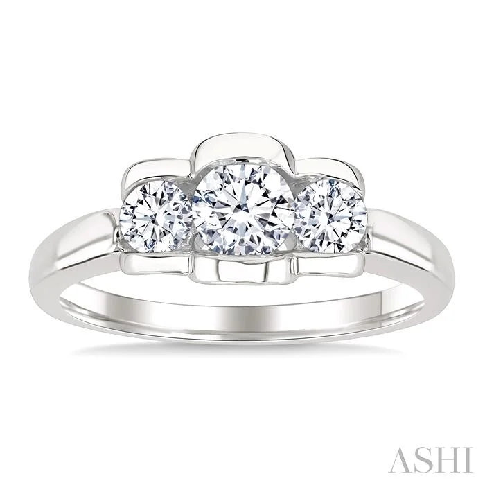 3 Stone Diamond Fashion Ring