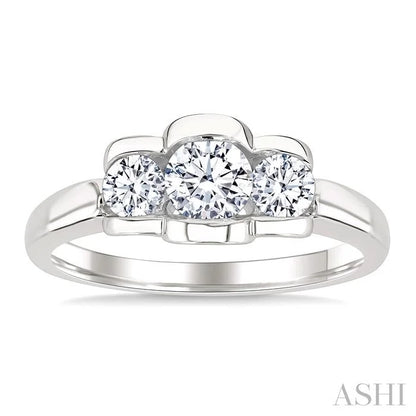 3 Stone Diamond Fashion Ring