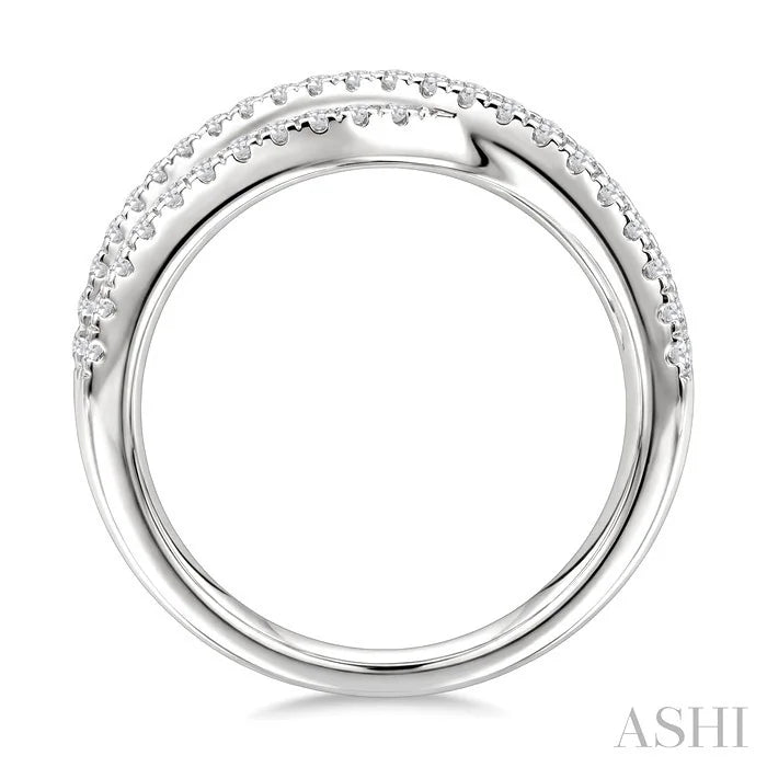 Criss Cross Bold Diamond Fashion Band