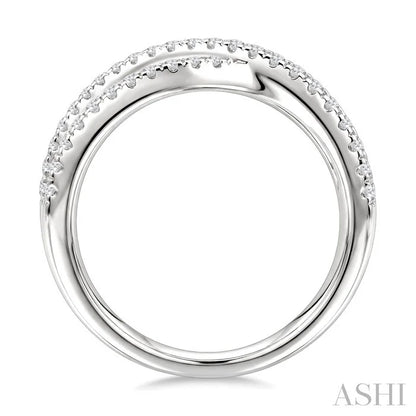 Criss Cross Bold Diamond Fashion Band