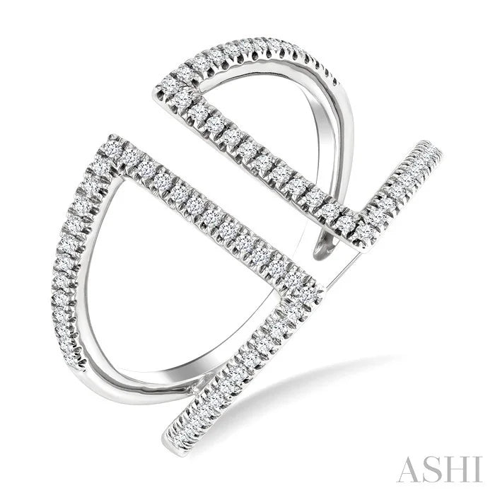 Diamond Fashion Open Ring