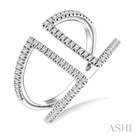 Diamond Fashion Open Ring