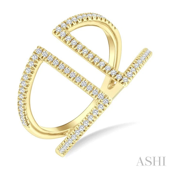 Diamond Fashion Open Ring