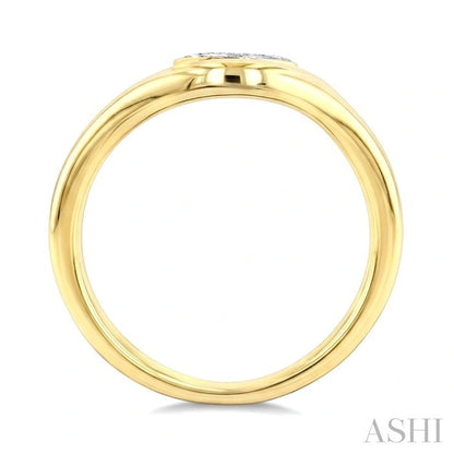 Marquise Shape Curved Diamond Solitaire Ring
