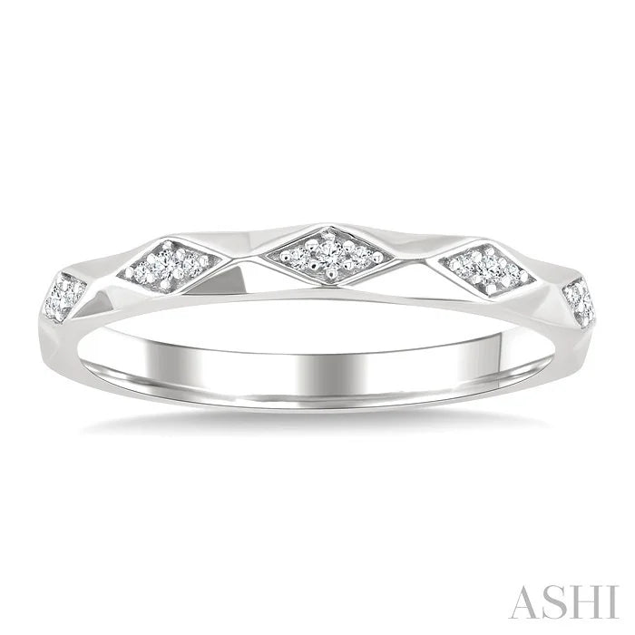 Geometric Stackable Diamond Fashion Band