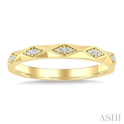 Geometric Stackable Diamond Fashion Band