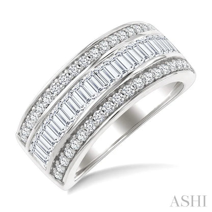 Channel Set Baguette Diamond Fashion Band