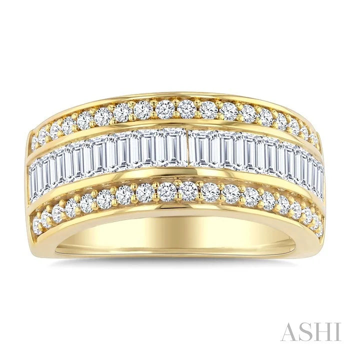 Channel Set Baguette Diamond Fashion Band