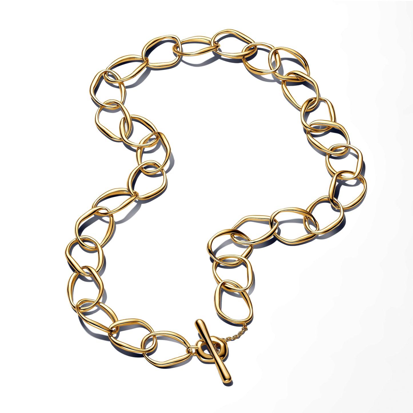 Organically Shaped Link Necklace