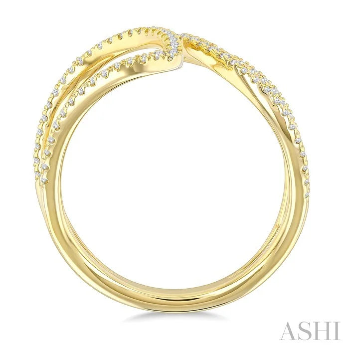 Leaf Diamond Fashion Open Ring