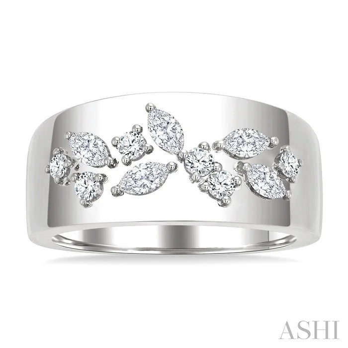 Diamond Fashion Wide Band