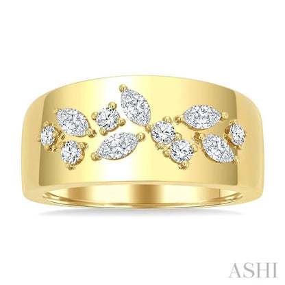 Diamond Fashion Wide Band
