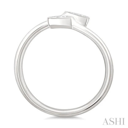 Emerald Shape Bezel Coil Diamond Fashion Ring
