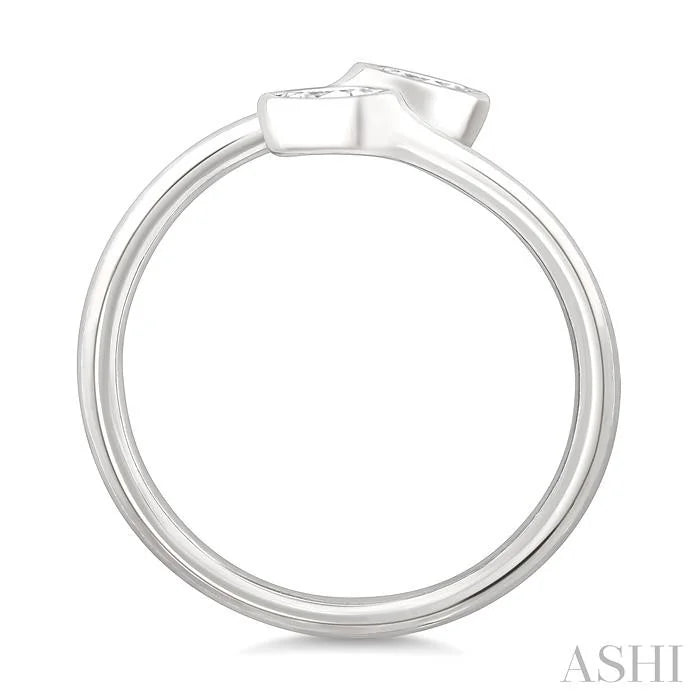 Pear Shape Bezel Coil Diamond Fashion Ring