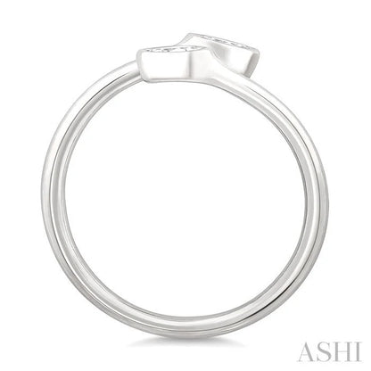 Pear Shape Bezel Coil Diamond Fashion Ring