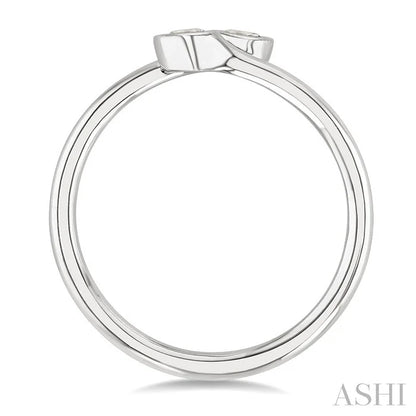 Round Shape Bezel Coil Diamond Fashion Ring