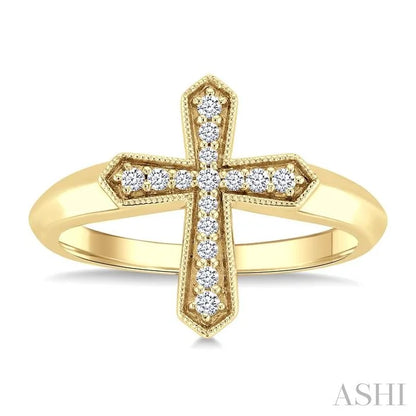 Cross Petite Diamond Fashion Ring
