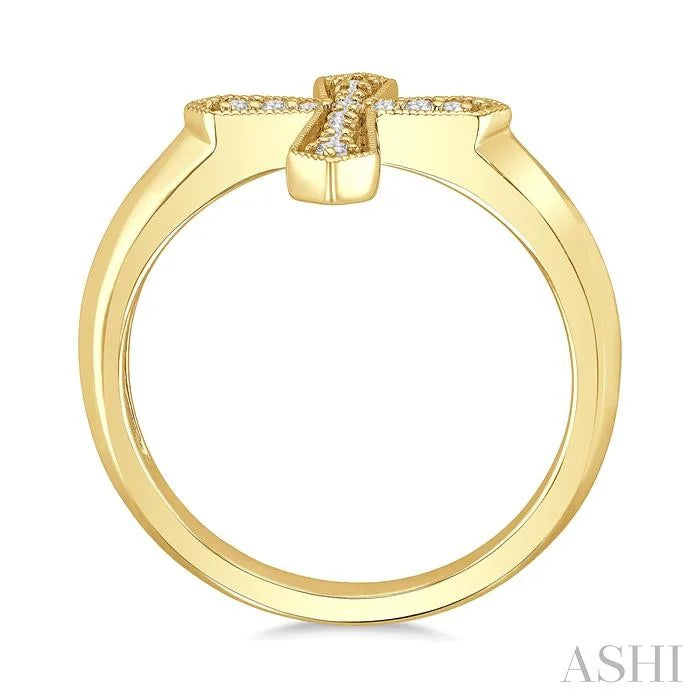 Cross Petite Diamond Fashion Ring