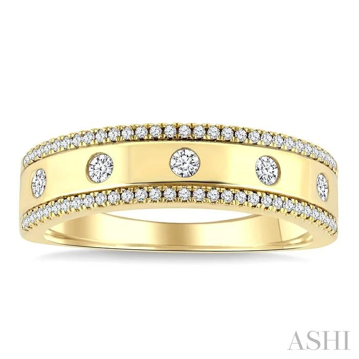 Flush Set Diamond Fashion Band