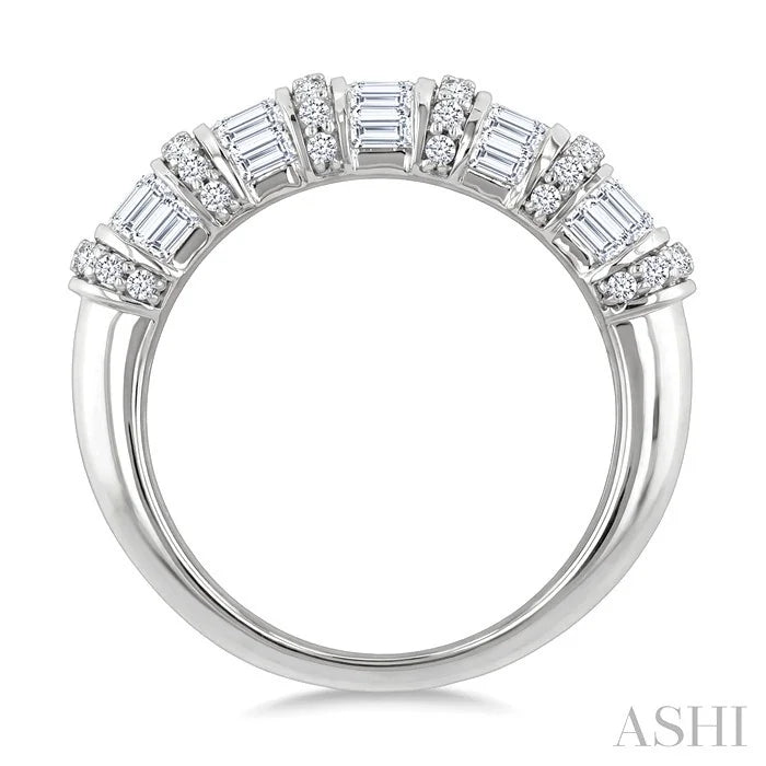 Baguette Diamond Fashion Bamboo Band