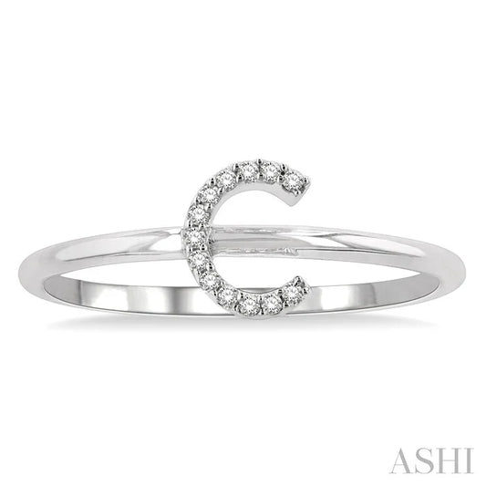 Block 'C' Initial Diamond Ring