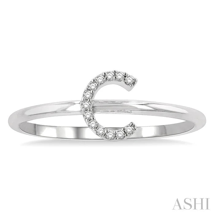Block 'C' Initial Diamond Ring