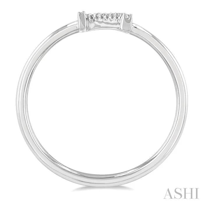 Block 'N' Initial Diamond Ring