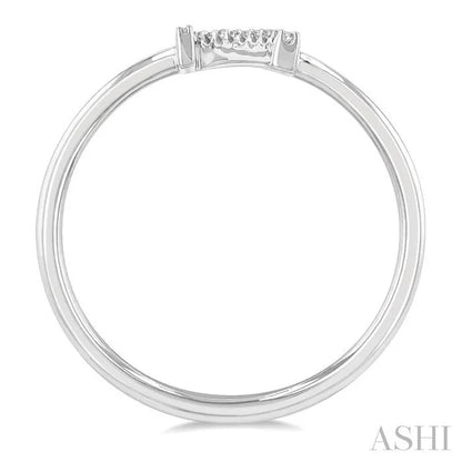 Block 'N' Initial Diamond Ring