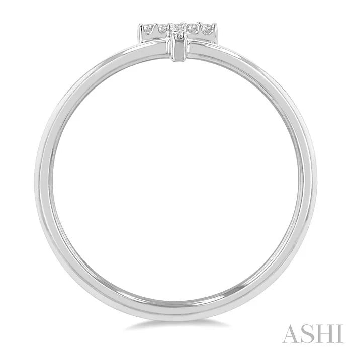 Block 'T' Initial Diamond Ring