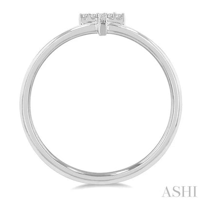 Block 'T' Initial Diamond Ring