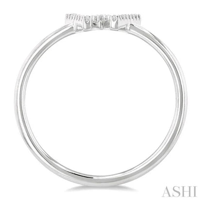 Block 'W' Initial Diamond Ring