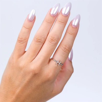 Block 'W' Initial Diamond Ring