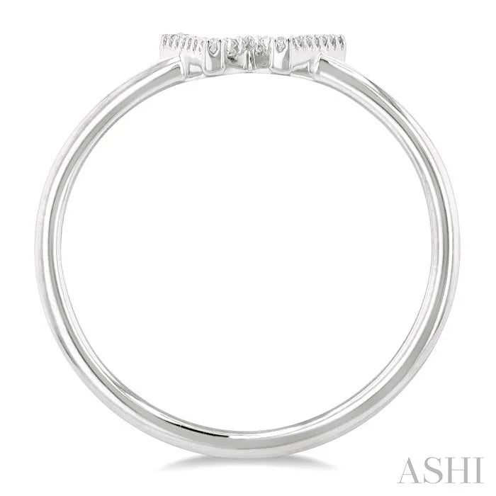 Block 'W' Initial Diamond Ring