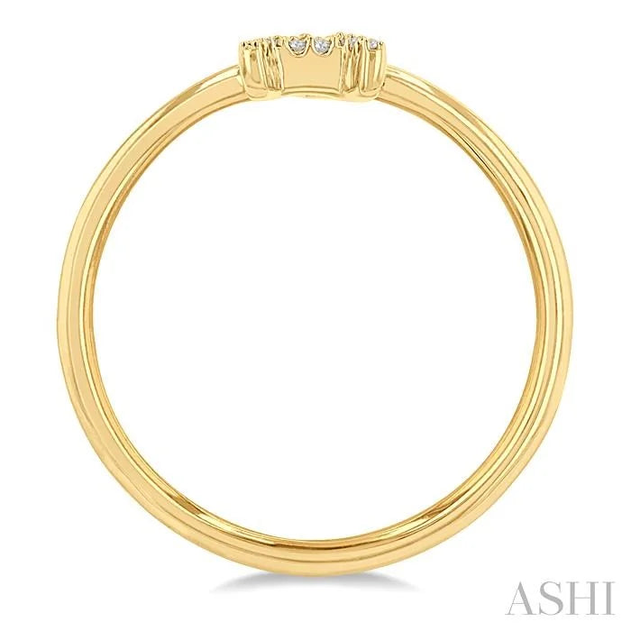 Block 'A' Initial Diamond Ring
