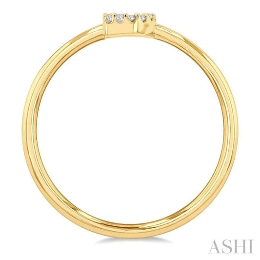 Block 'D' Initial Diamond Ring