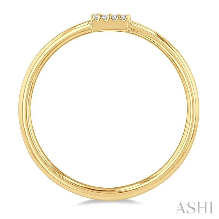 Block 'E' Initial Diamond Ring