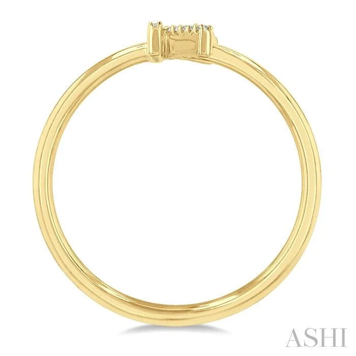 Block 'K' Initial Diamond Ring