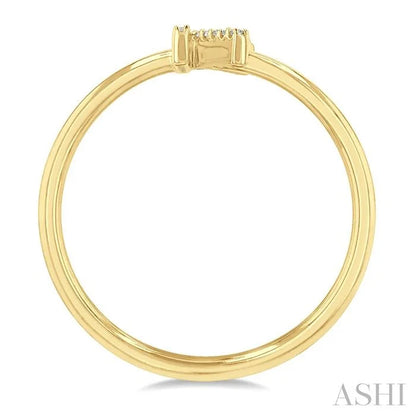 Block 'K' Initial Diamond Ring