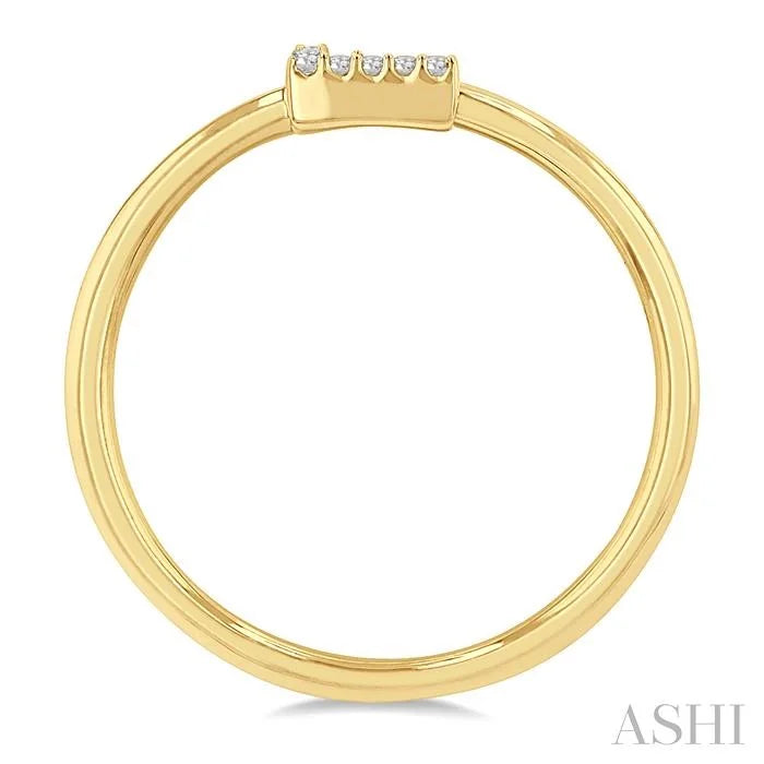Block 'L' Initial Diamond Ring