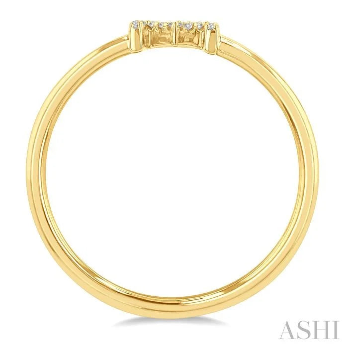 Block 'M' Initial Diamond Ring